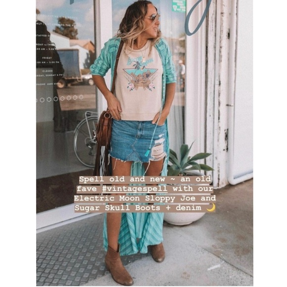 Spell & The Gypsy Electric Moon Sloppy Joe Sweater M - Picture 6 of 14